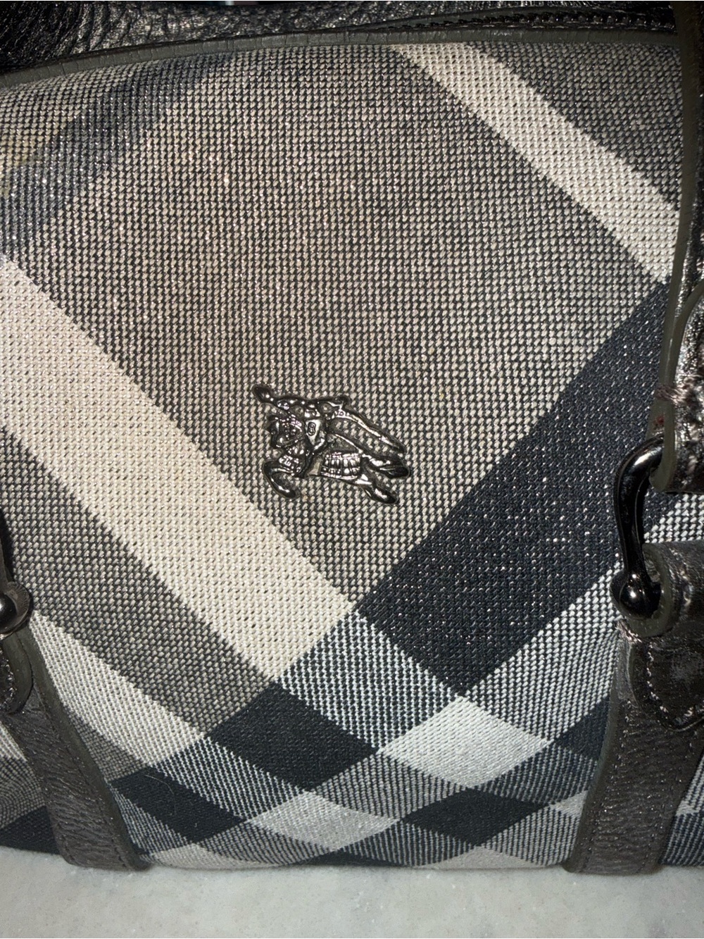 Burberry Shimmer Plaid Mini Handbag- rare/perfect condition!! No wear- - Picture 3 of 10